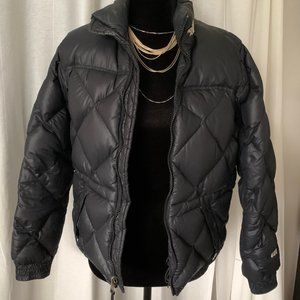 The North Face 600 goose down diamond quilted short puffer jacket